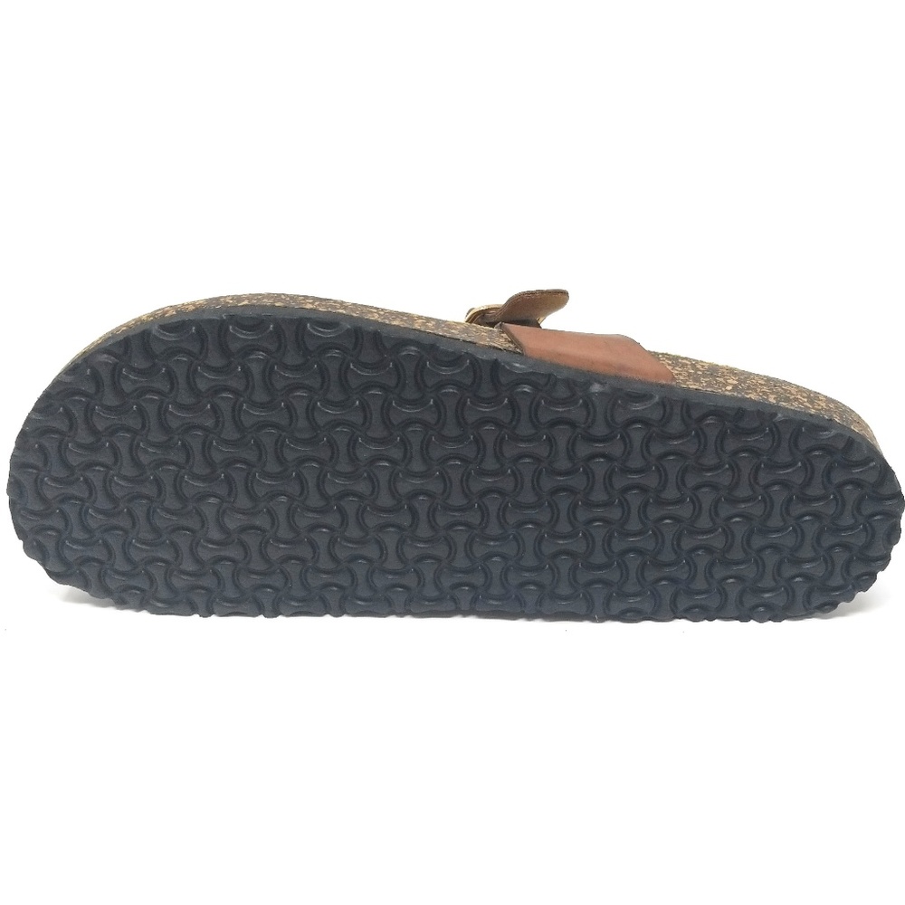 Women Cushioned Cork Thong Sandals in Brown HK7102 - Picture 4 of 4